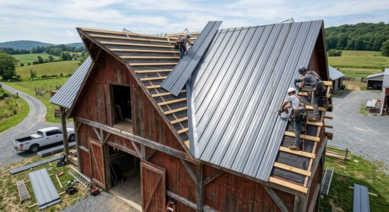 Barn Roof Construction in Westmoreland County, PA