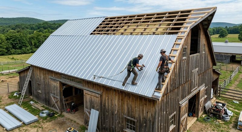 Barn Roof Installation in Westmoreland County, PA