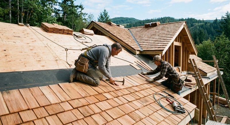 Cedar Roof Installation in East Pittsburgh, PA