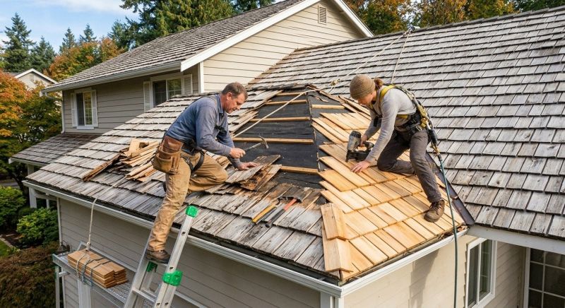 Cedar Shake Roof Repair in Greensburg, PA