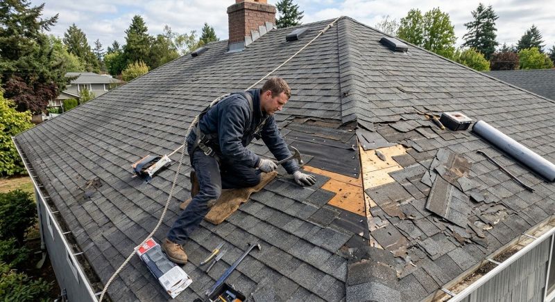 Damaged Roof Repair in North Apollo, PA