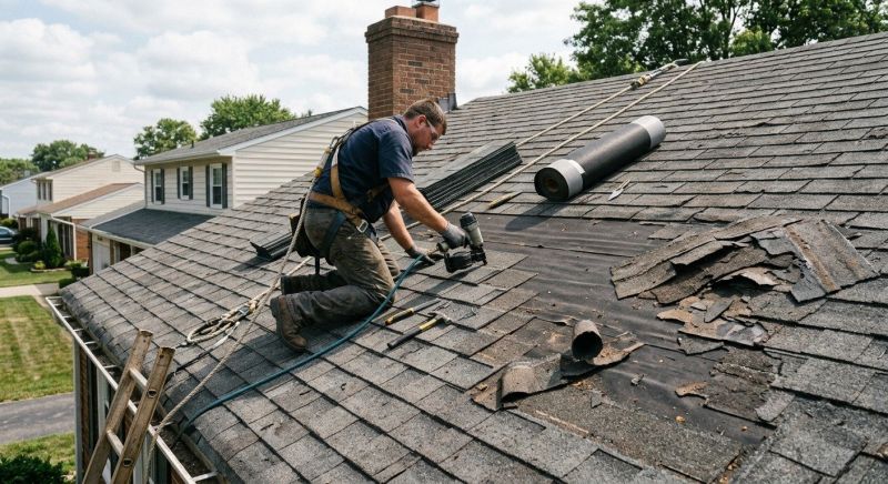 Damaged Roof Repair in Trafford, PA