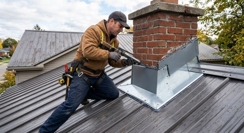 Metal Roof Flashing Repair in Westmoreland County, PA