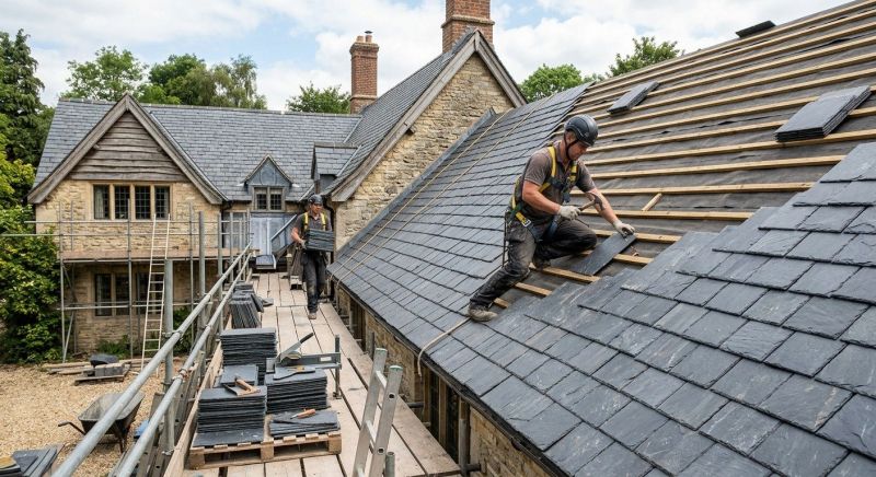 Slate Roof Construction in Indian Head, PA
