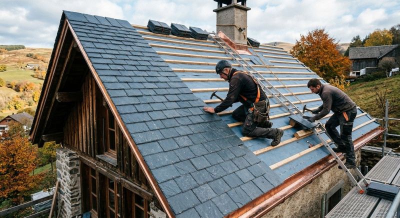 Slate Roof Installation in Connellsville, PA