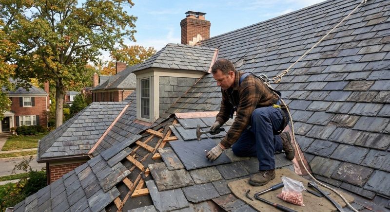 Slate Roof Repair in Irwin, PA