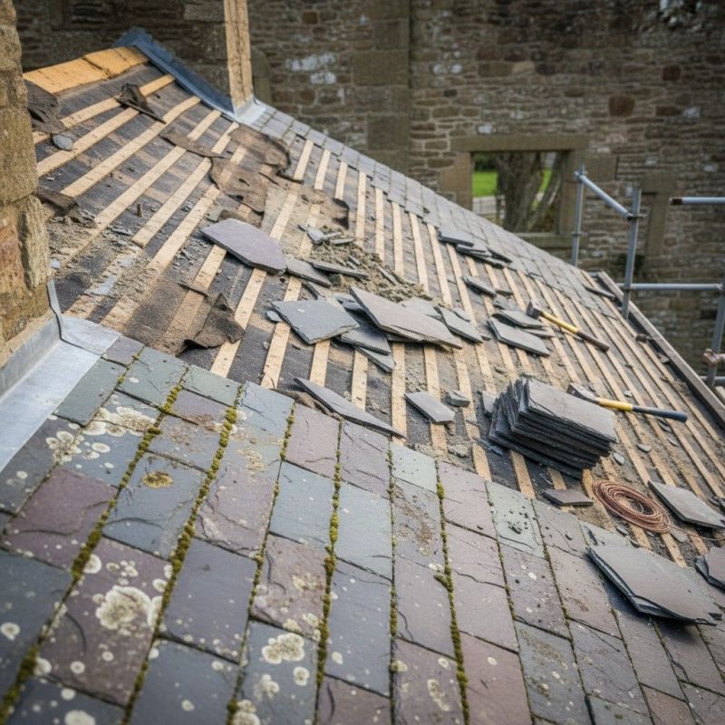 Slate Roof Replacement in Connellsville, PA