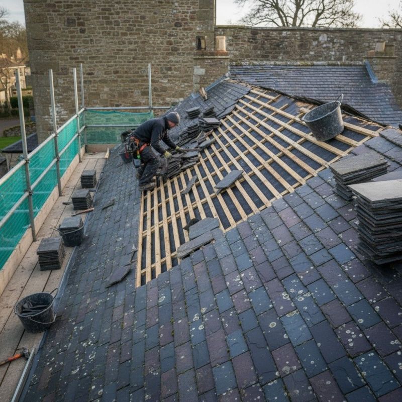Slate Roof Replacement in Donegal, PA