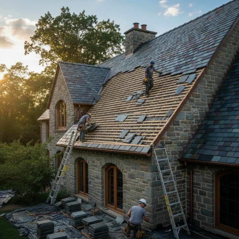 Slate Roof Replacement in Scottdale, PA