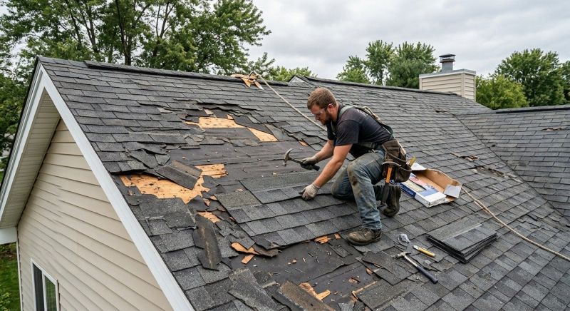 Storm Damage Roof Repair in North Versailles, PA
