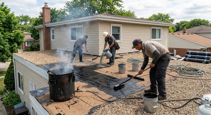 Tar And Gravel Roof Repair in East Pittsburgh, PA