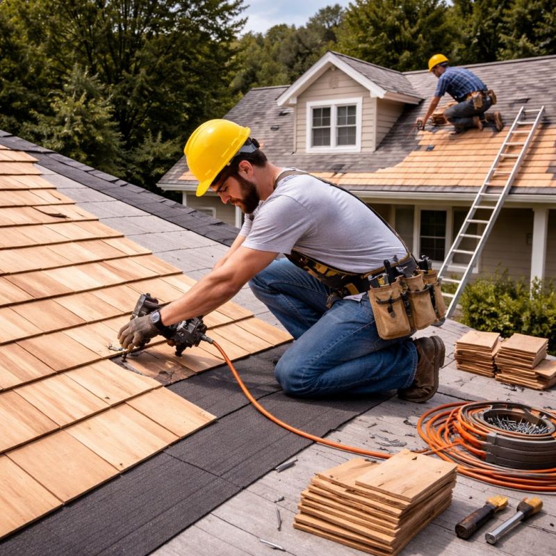 Wood Roofing Installation in Charleroi, PA